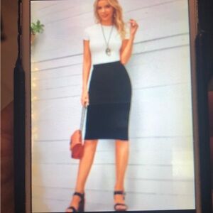 Michael Kors Collection  First Line Navy Blue Pencil Skirt